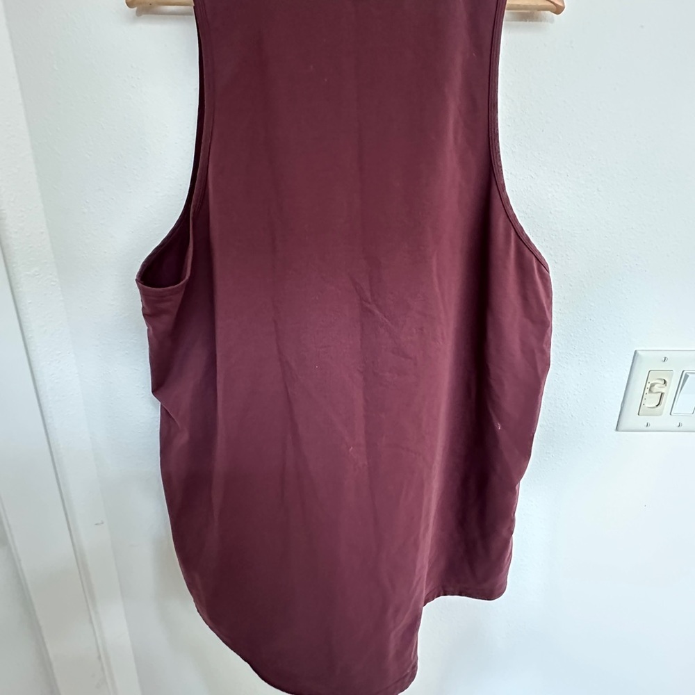 BYLT Basics Maroon Muscle Tee - Picture 4 of 7
